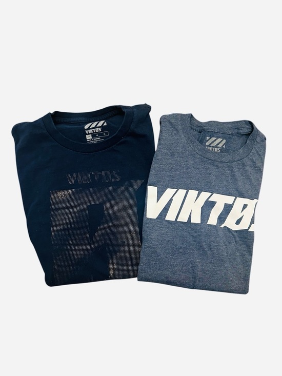 Viktos Other - Viktos Graphic Short Sleeve Tee Duo - Navy & Heather Blue Mens Medium